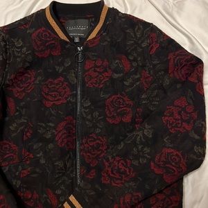 Sanctuary designed in Los Angeles tapestry rose Bomber Jacket